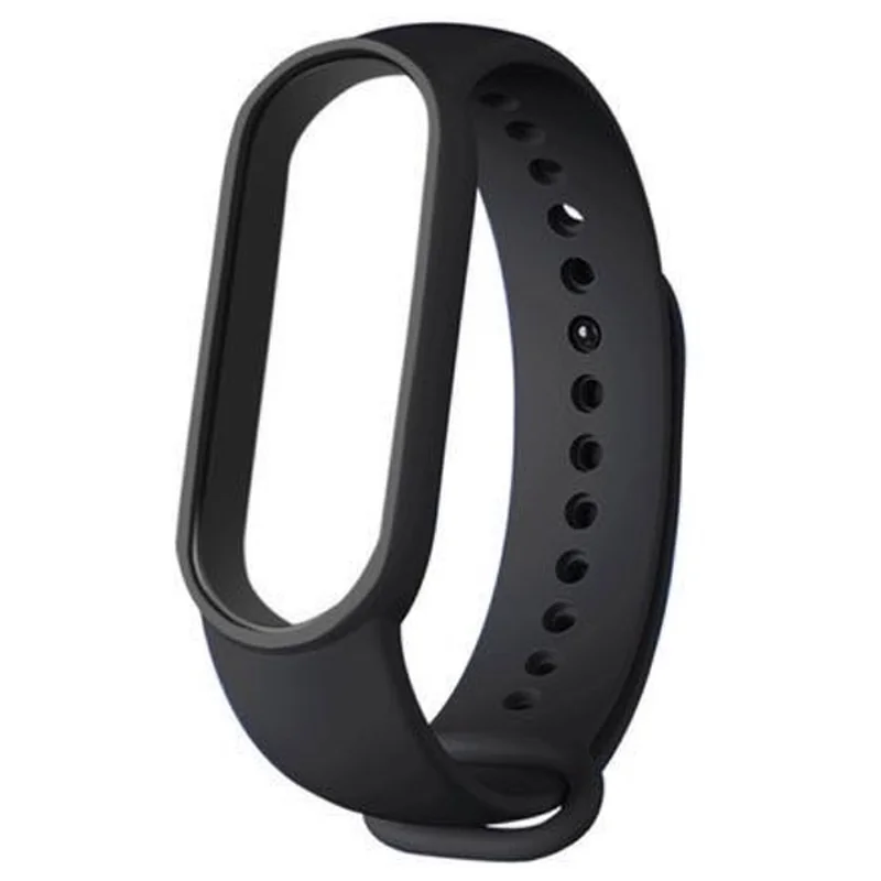 BStrap Silicone remienok na Xiaomi Mi Band 5/6/7 black