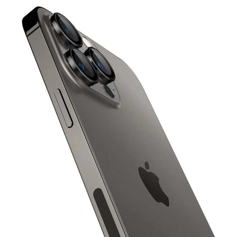 Spigen Optik.Tr 2x ochranné sklo na kameru na iPhone 14 Pro / 14 Pro Max, čierne ax, čierne