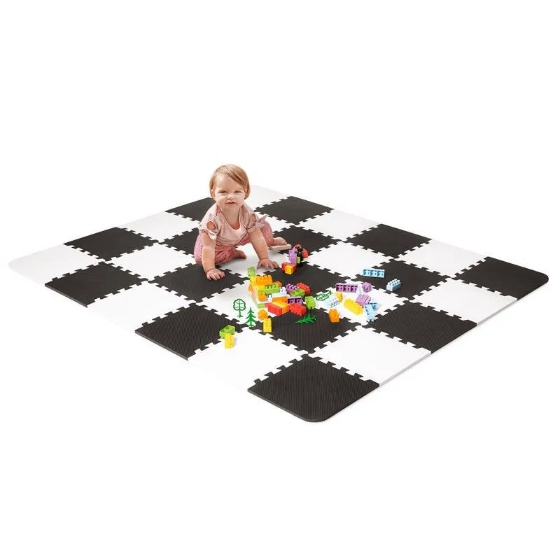 Podložka penová puzzle Luno 150 x 180 cm Black, 30 ks