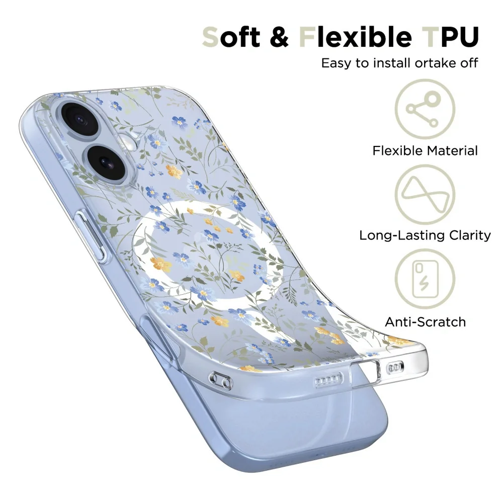 Tech-Protect FlexAir MagSafe kryt na iPhone 17, spring flowers
