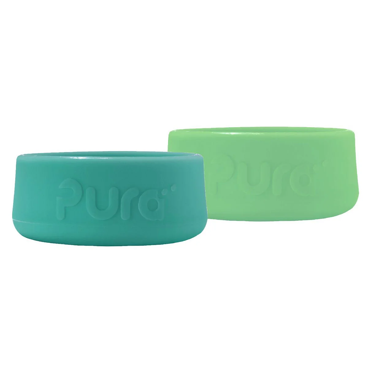 Pura silikónové chrániče na fľašu 2ks 150ml, 260ml, 325ml - Mint / Moss