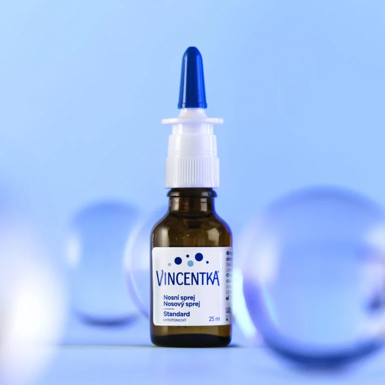 VINCENTKA Nosový sprej standard hypotonický 1×25 ml, mechanický sprej