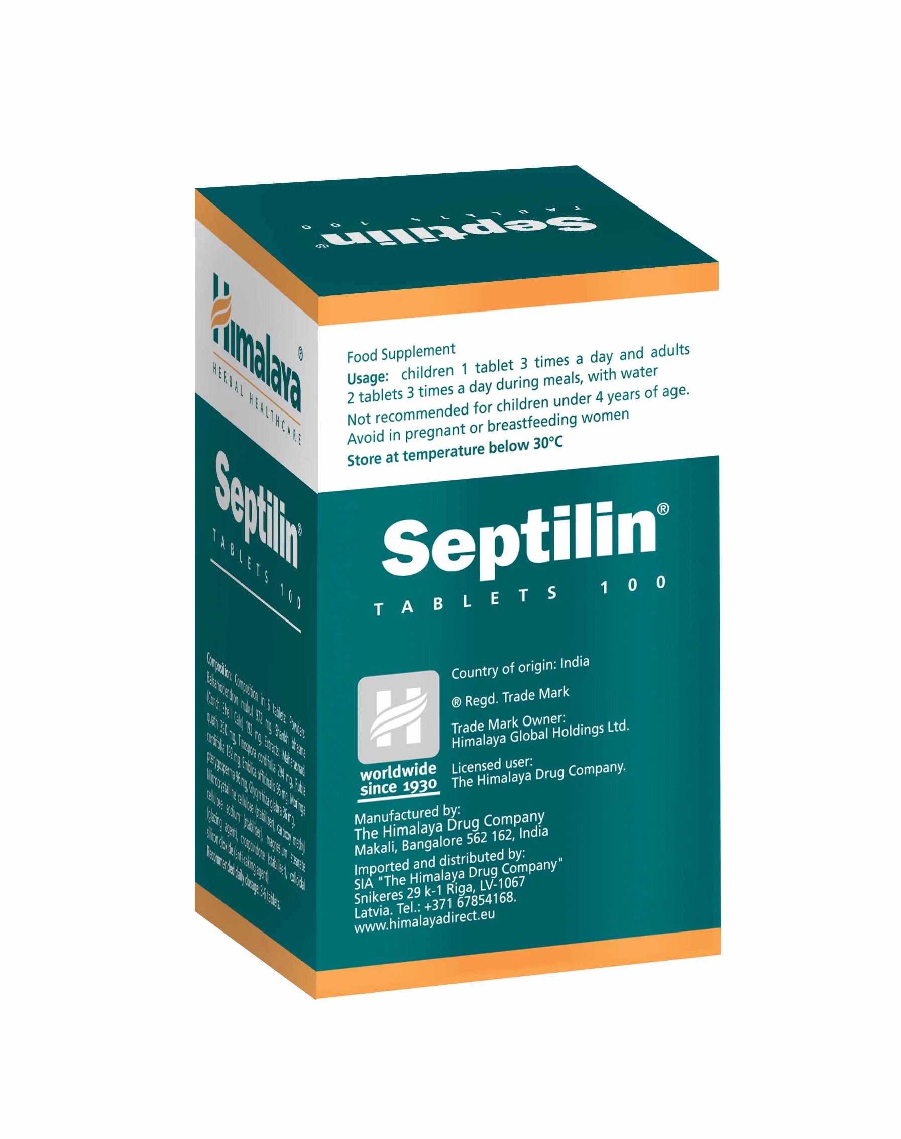 Himalaya Septilin 1×100 tbl, výživový doplnok