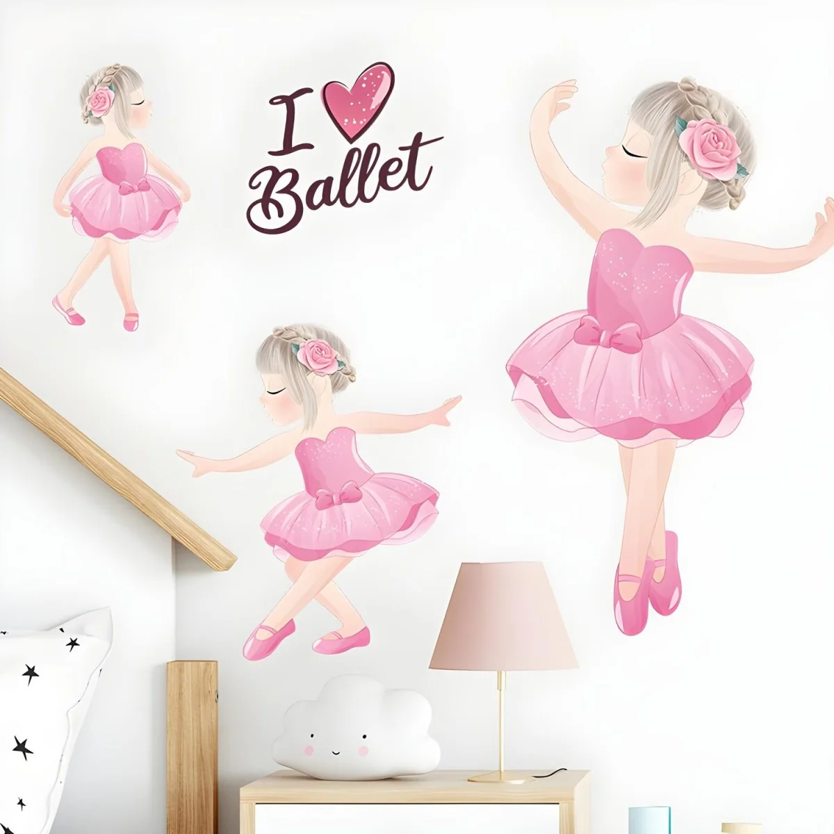 Samolepka na stenu I Love Ballet