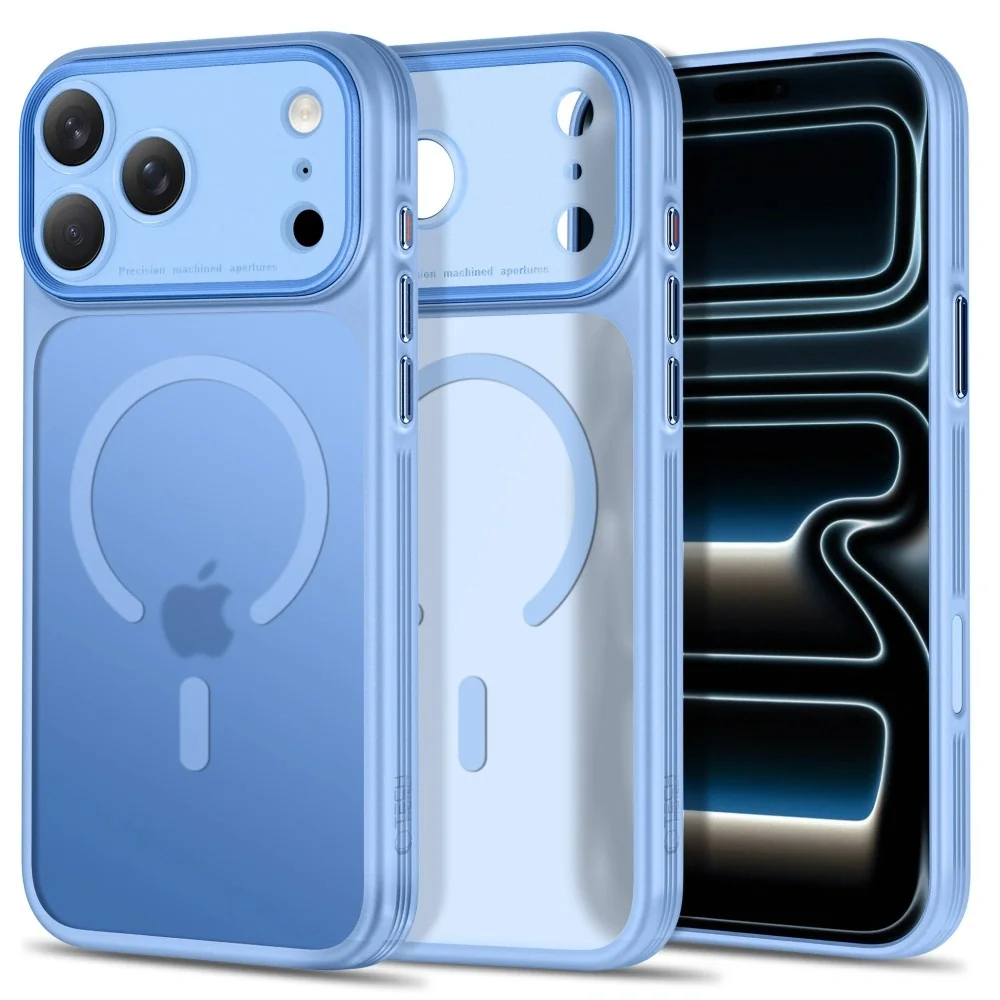 Tech-Protect MagPrime MagSafe CC kryt na iPhone 17 Pro / 18 Pro, svetlomodrý