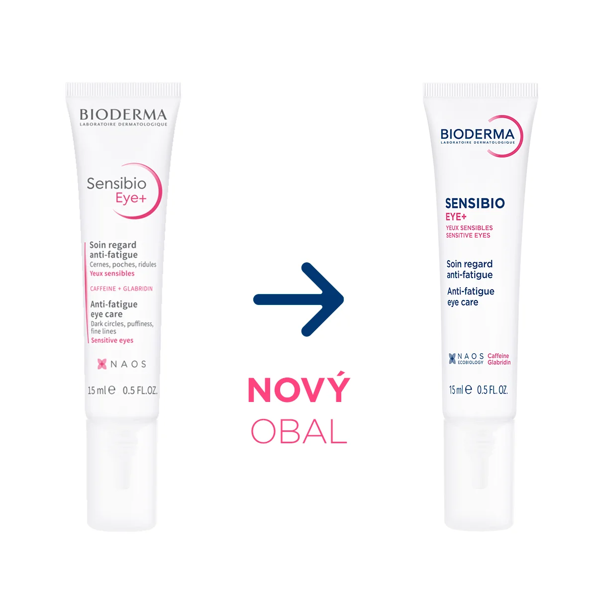BIODERMA Sensibio Eye+ Očný gél-krém pre unavené a citlivé očné okolie 1×15 ml, krém