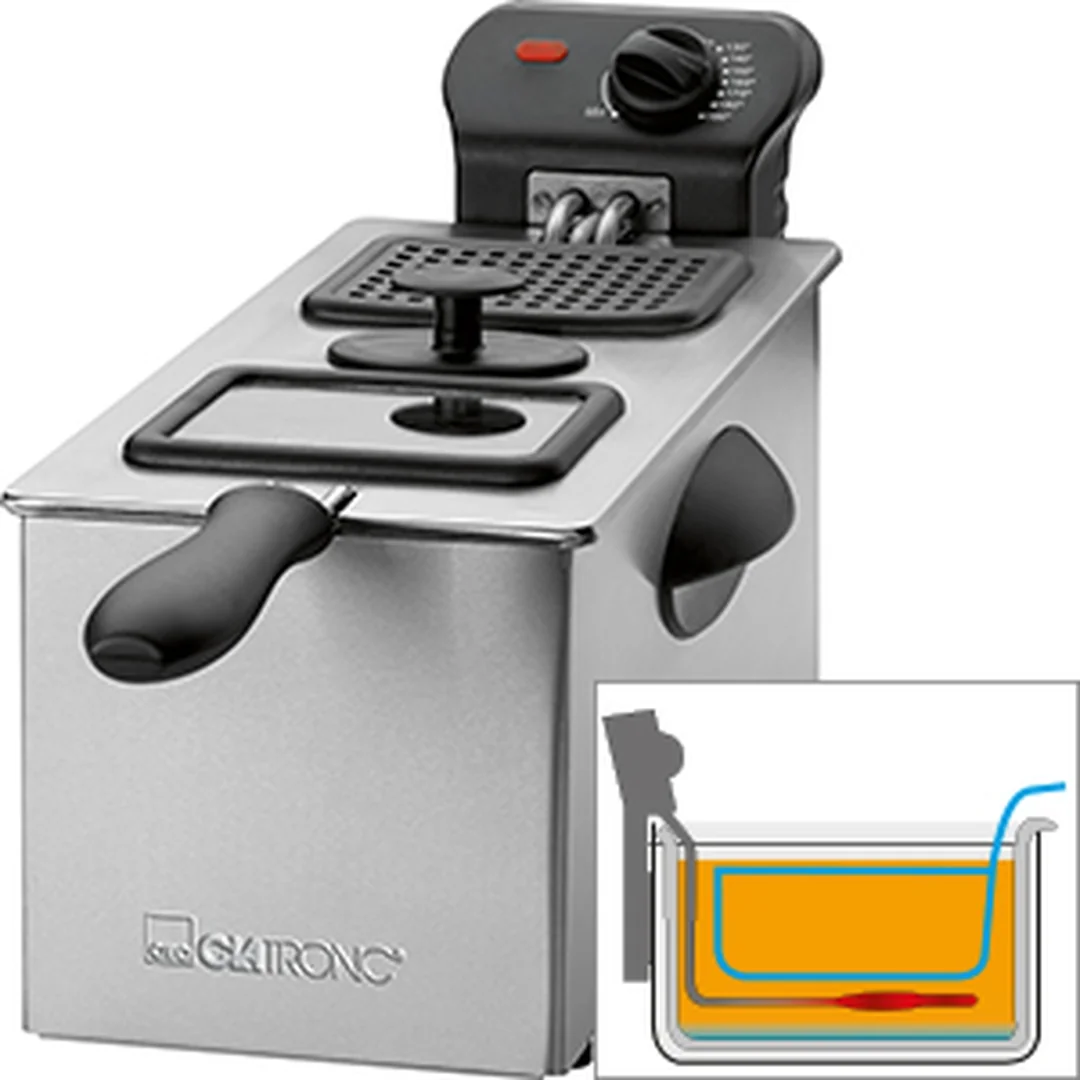 Clatronic FR 3587 fritéza 3 l nerez 2000 W