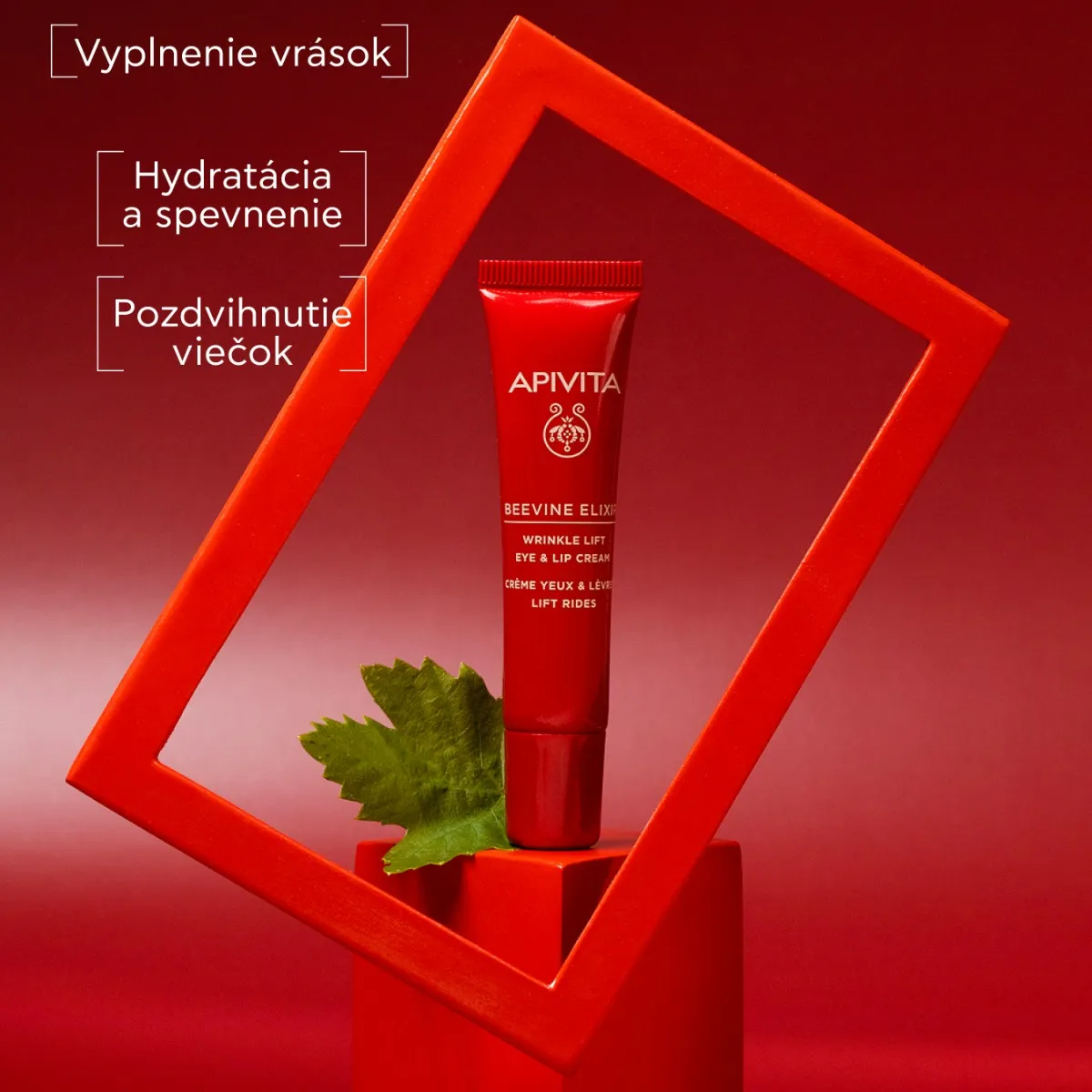 APIVITA Beevine Elixir wrinle lift eye & lip cream 15ML 1×15 ml, anti-age očný krém