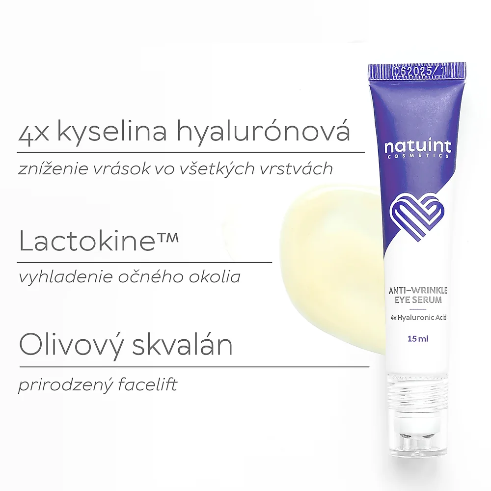 Natuint cosmetics - Očne sérum 4x kyselina hyalurónová Anti-wrinkle eye serum - 4x Hyaluronic acid