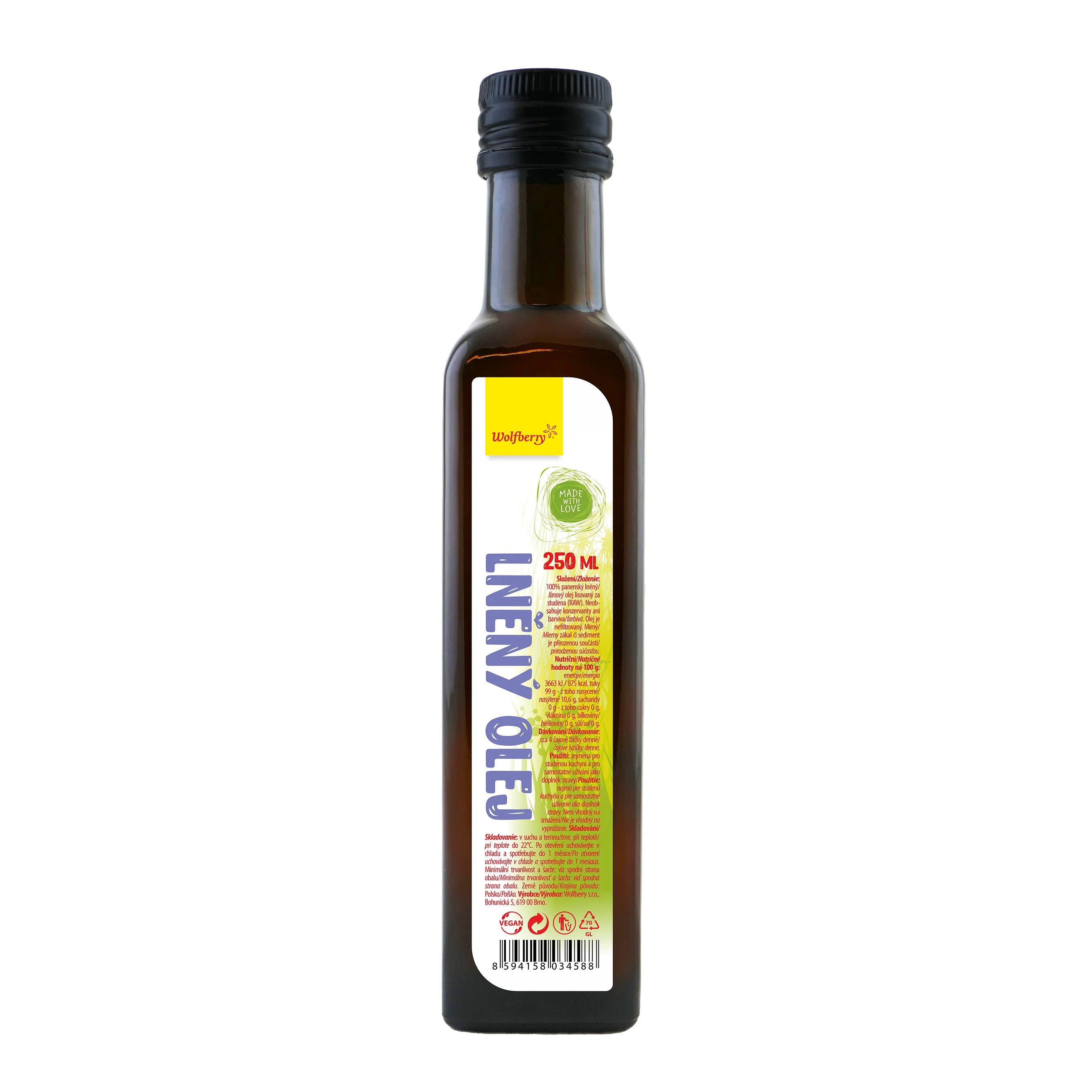 Wolfberry Ľanový olej 250 ml