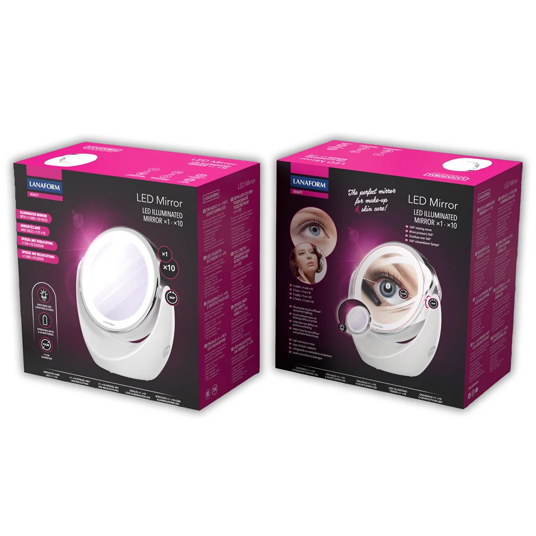 Zrkadlo zväčšujúce LED Mirror x 10
