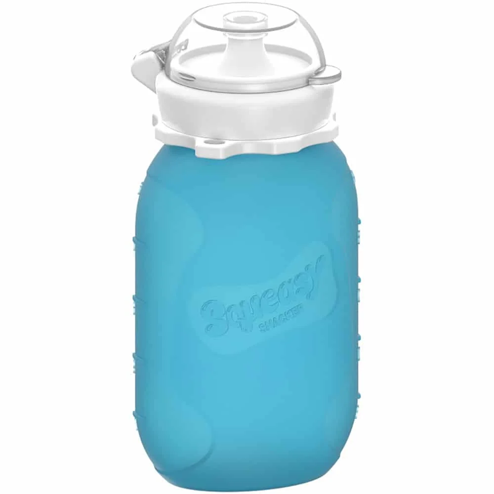 Squeasy Gear silikónová kapsička 180 ml - modrá