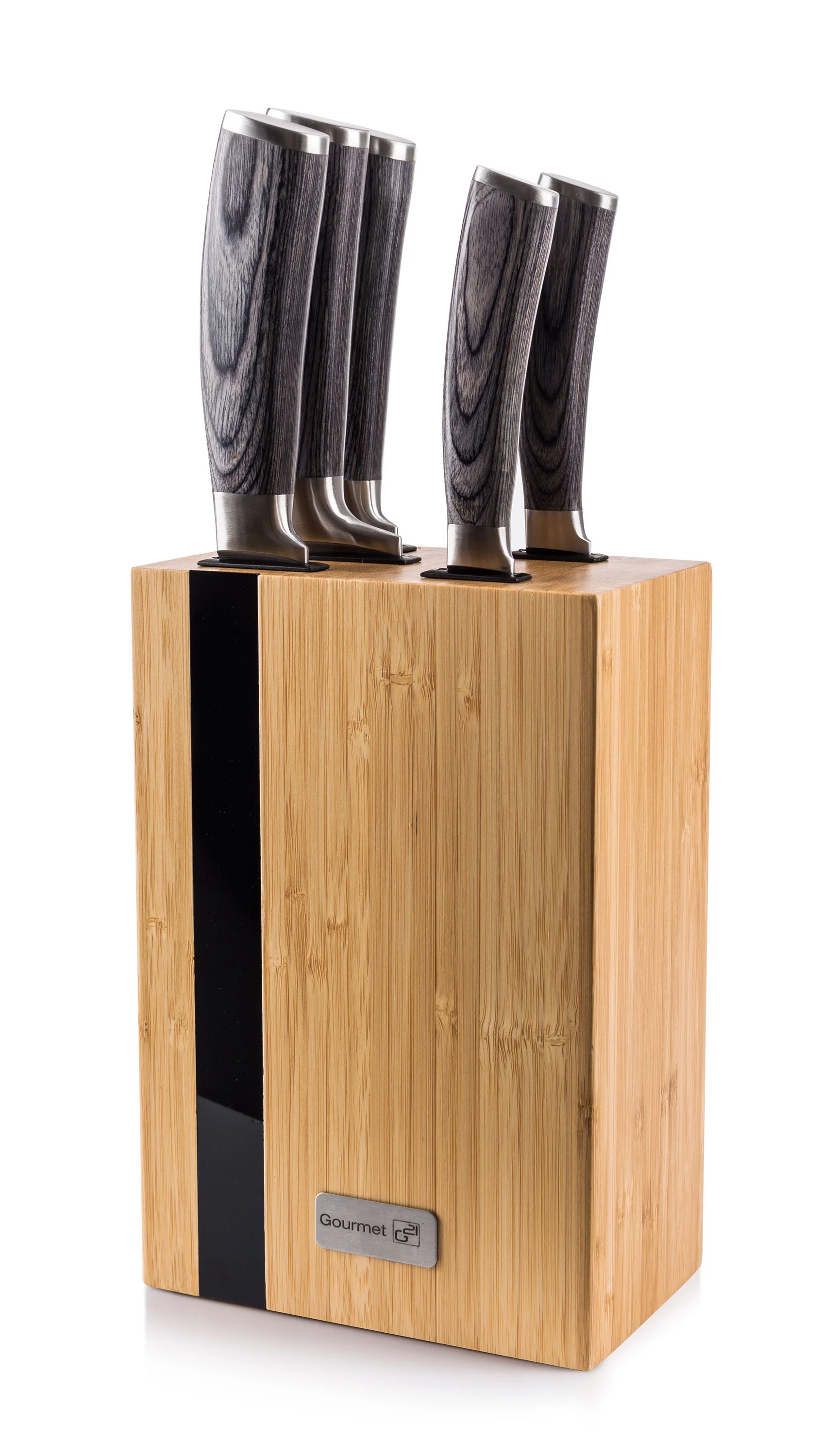 G21 Sada nožov Gourmet Rustic 5 ks + bambusový blok Gourmet Rustic 5 ks + bambusový blok G21GRUS5