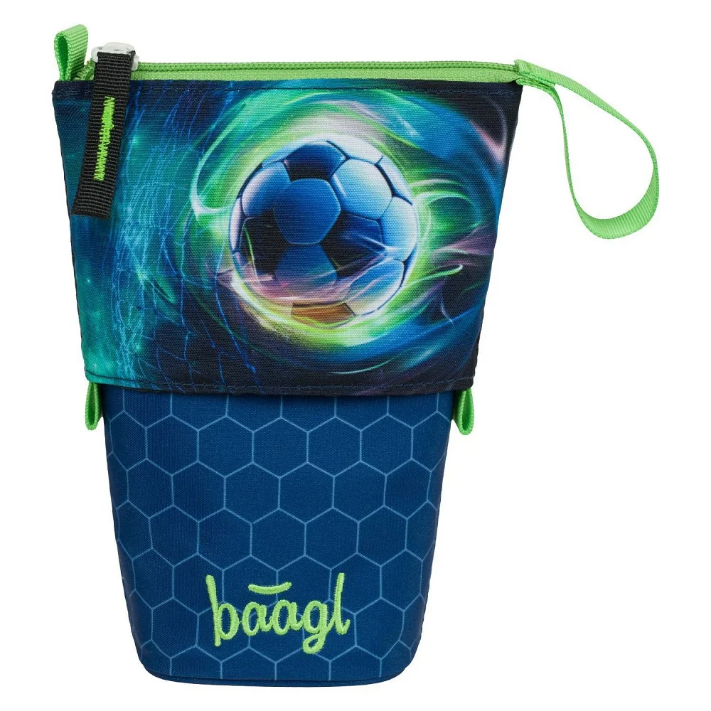 Školský peračník Pastelkovník Futbalová lopta GRS modro-biely design