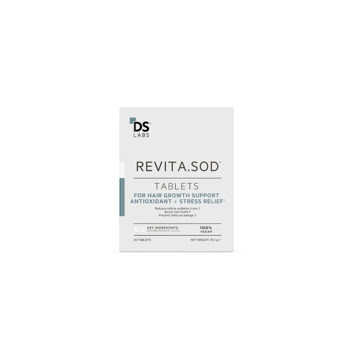 DS Laboratories antioxidačné tablety Revita.SOD na vypadávanie vlasov 1×30 tbl, výživový doplnok