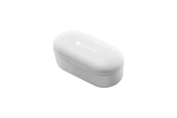 Canyon CND-TBTHS2W True Wireless Bluetooth slúchadlá 1×1 ks, biele