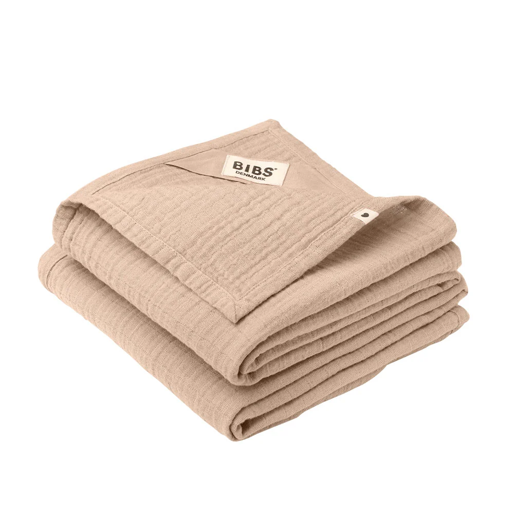 BIBS mušelínové plienky z BIO bavlny 2ks - Blush Blush