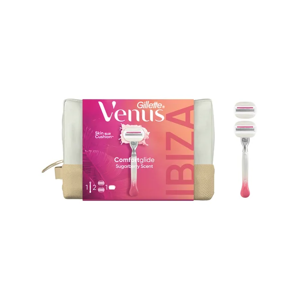 Gillette Venus Comfortglide Festival Dámska Darčeková Taška - 2 Čepeľami A Toaletnou Taškou 1×1 ks, darčeková sada