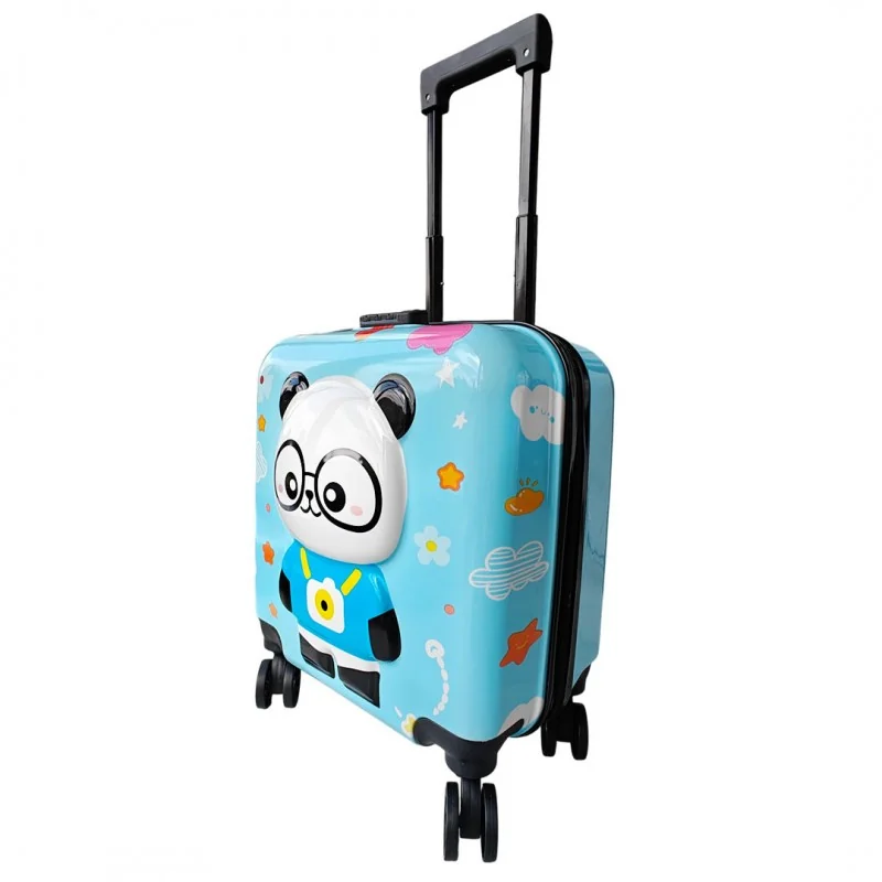 Livefy detský kufor Panda 36 × 44 cm, modrý