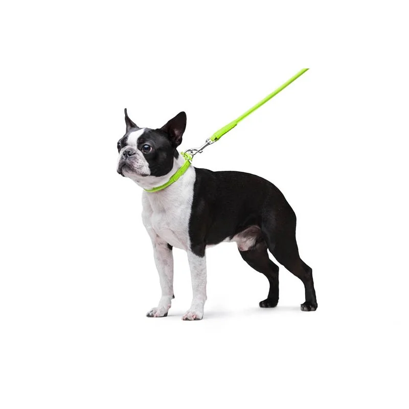 Okrúhle kožené vodítko zelenej farby 122cm, Šírka: 10 mm