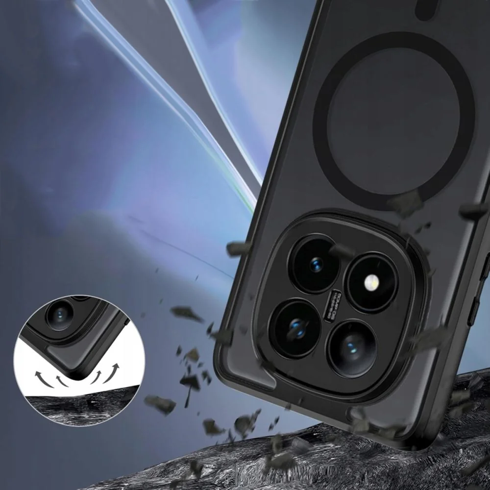 Tech-Protect Magmat MagSafe kryt na Xiaomi Redmi Note 14 Pro Plus 5G, čierny čierny