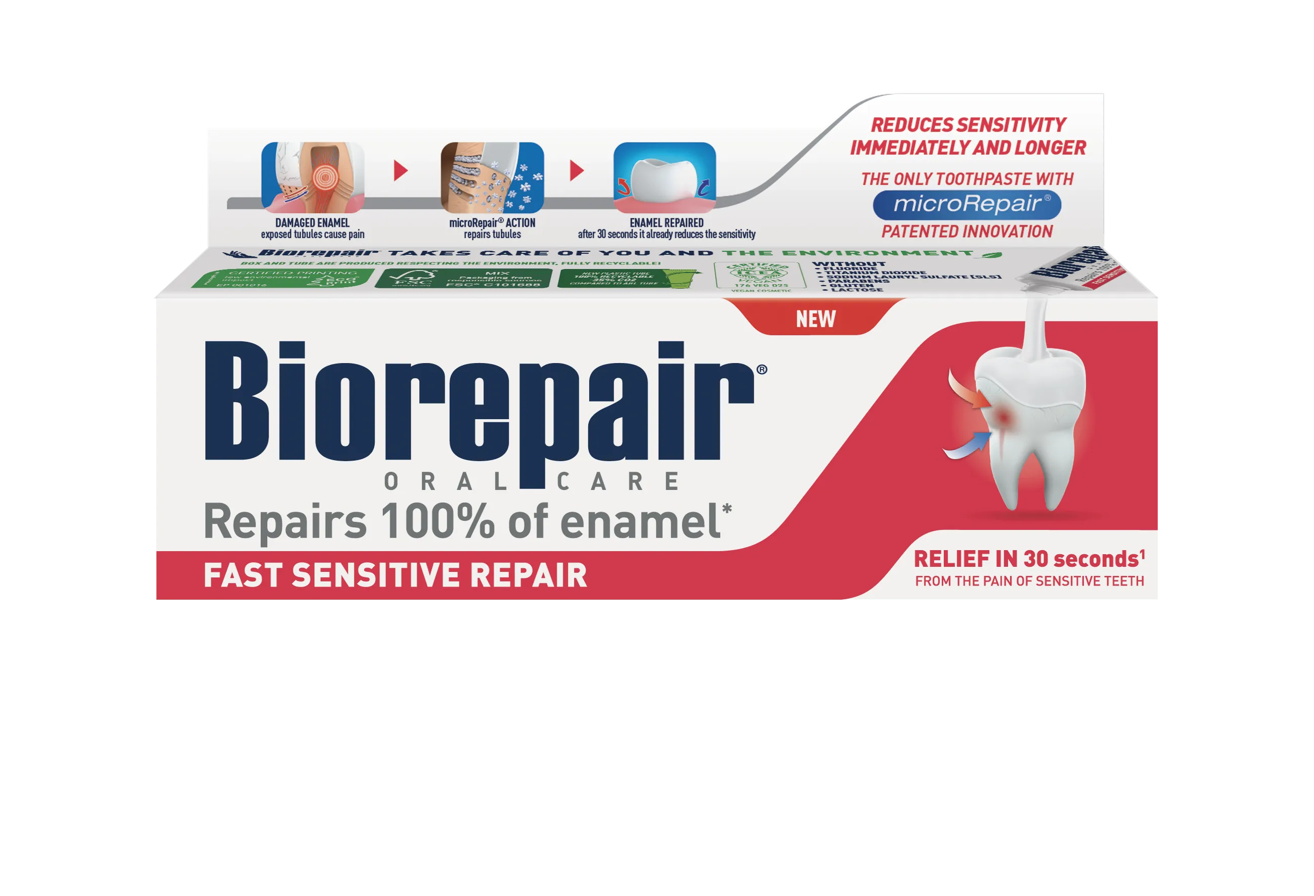 Biorepair zubná pasta pre citlivé zuby 75ml