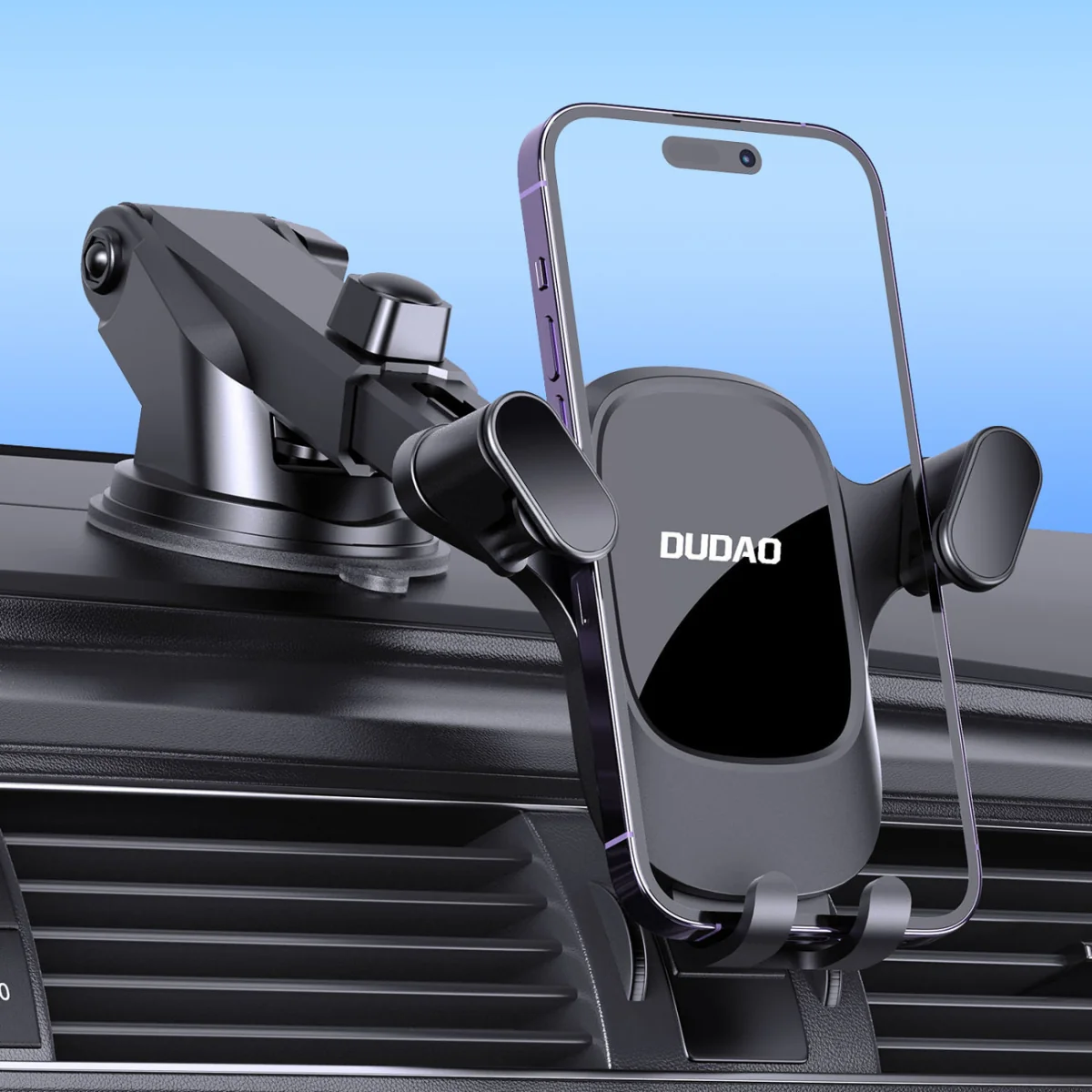 Dudao F5Pro Cockpit držiak na mobil do auta, čierny