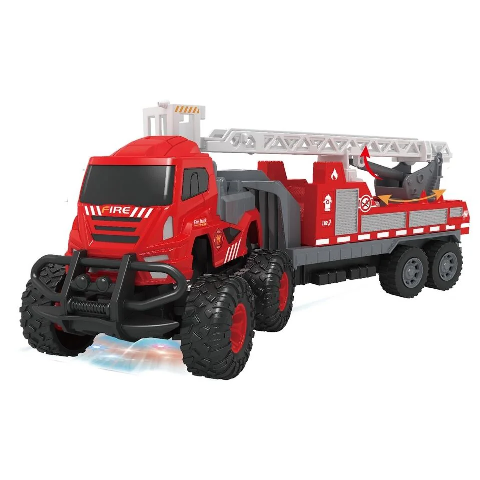 Hasičské auto RC ťahač 4x4 s rebríkom 33cm
