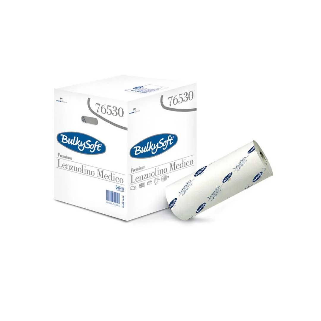 BULKYSOFT krepový papier na vyšetrovacie lehátko premium 50cm x 46m 76530
