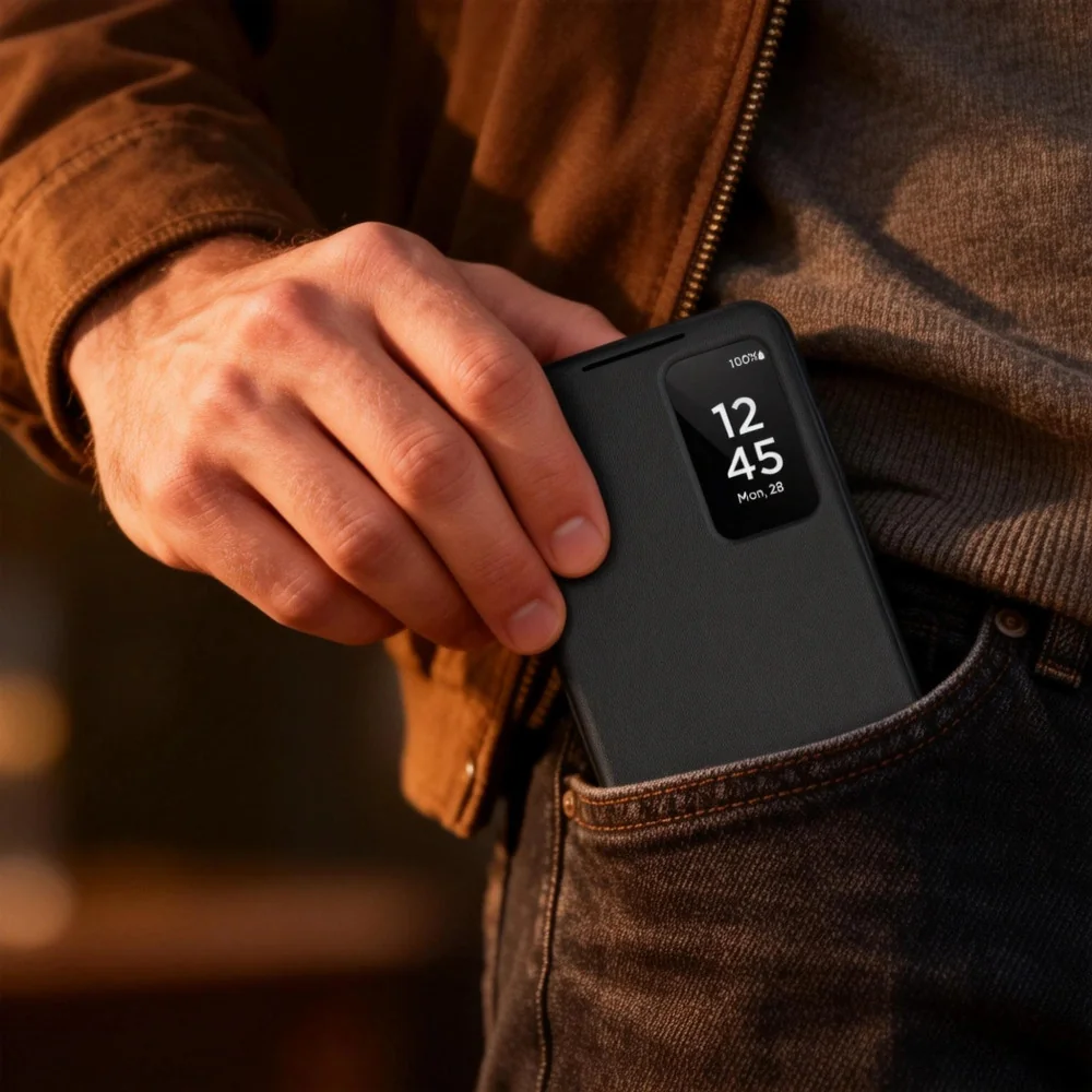 Tech-Protect Smart Wallet knižkové puzdro na Samsung Galaxy A57 5G, čierne erne
