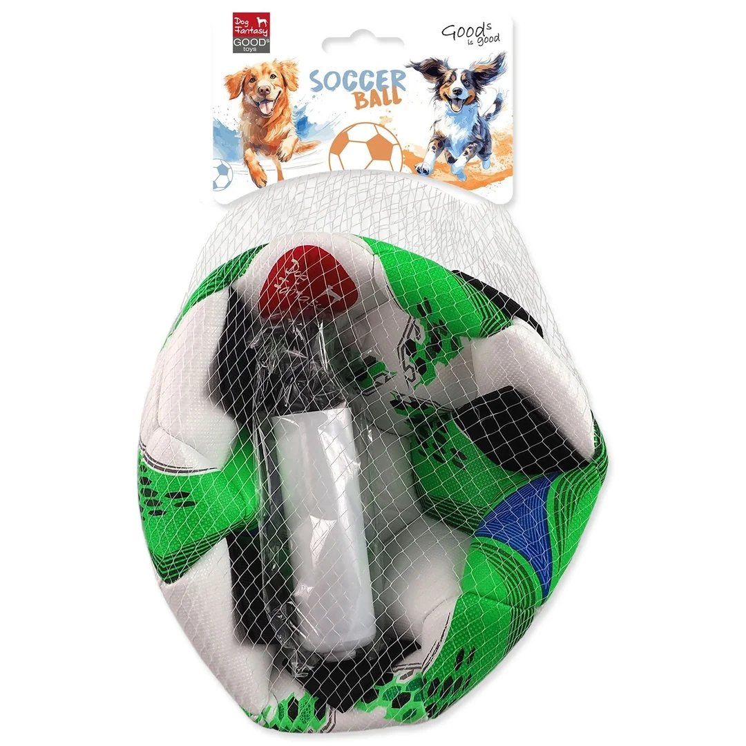 Hračka Dog Fantasy futbalová lopta s držadlami pre psov 22cm