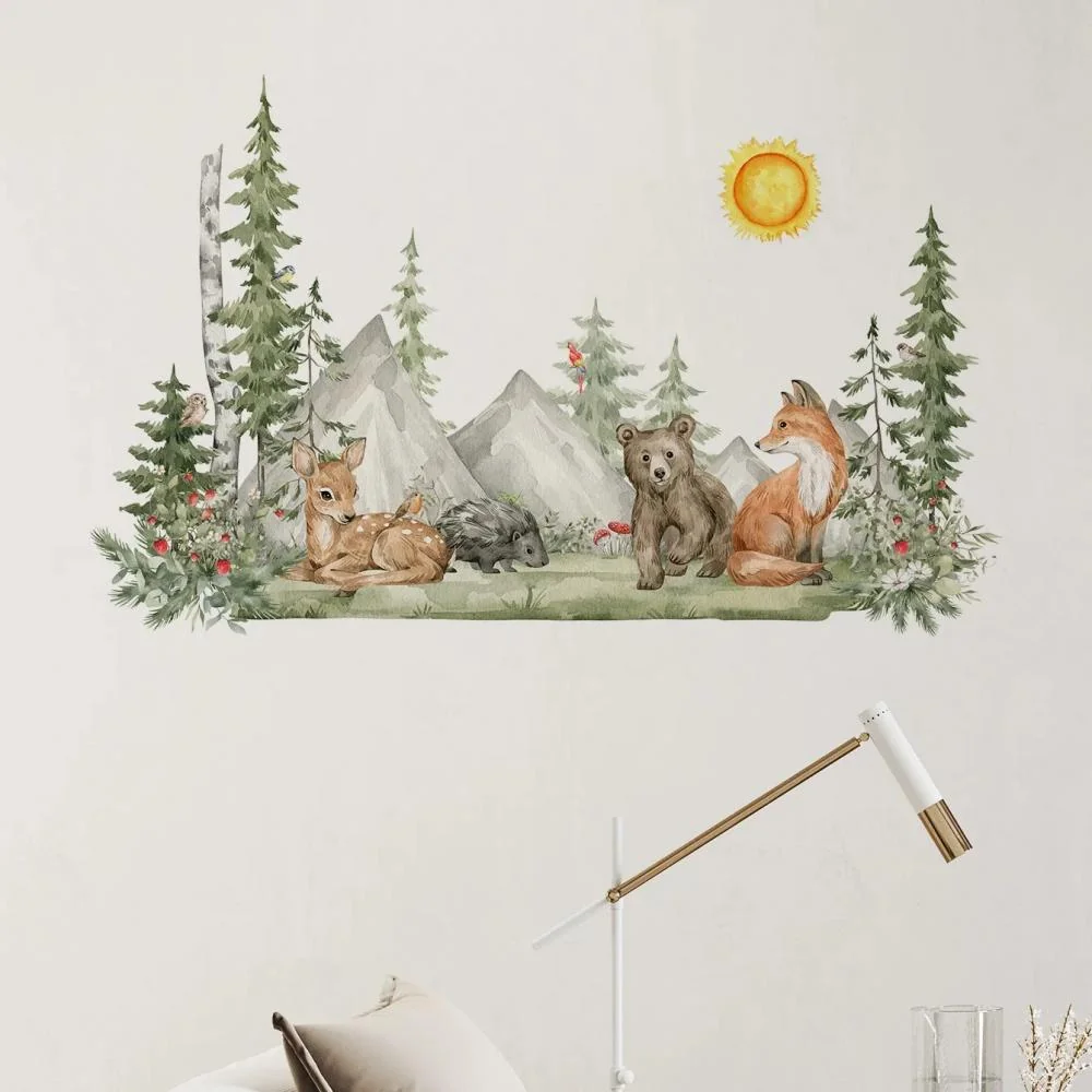 Samolepka na stenu/Tapeta Woodland 30cm x 90cm, PVC