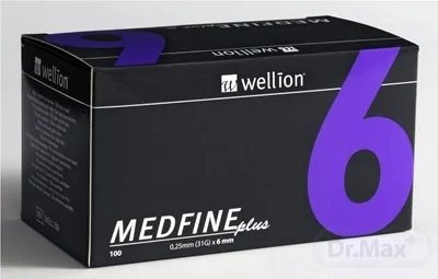 Wellion MEDFINE plus Penneedles 6 mm 1×100 ks, ihla na aplikáciu inzulínu pomocou pera