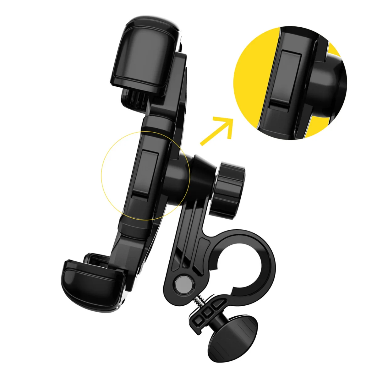 MG Handlebar držiak na mobil na bicykel, čierny