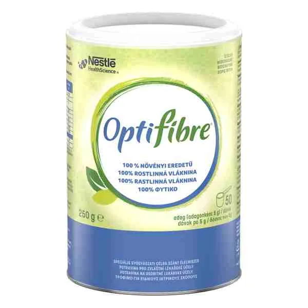 Optifibre 100% prírodná rozpustná vláknina PHGG 250g 1×250 g, rastlinná vláknina