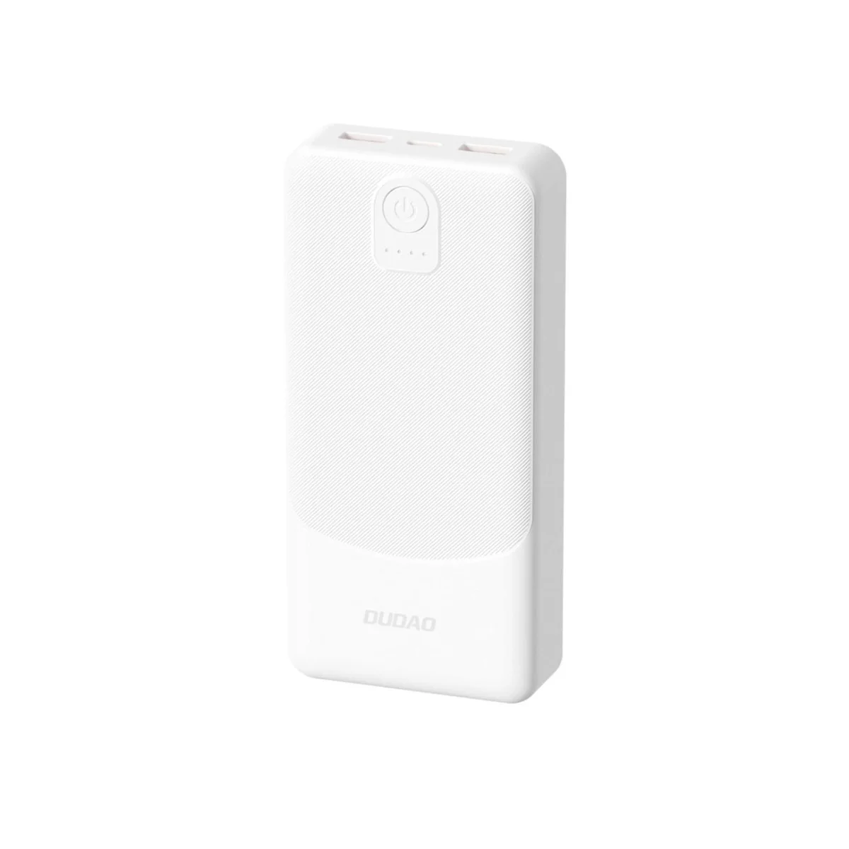 Dudao K10 Power Bank 10000mAh 2x USB / USB-C 2.4A 12W, biely