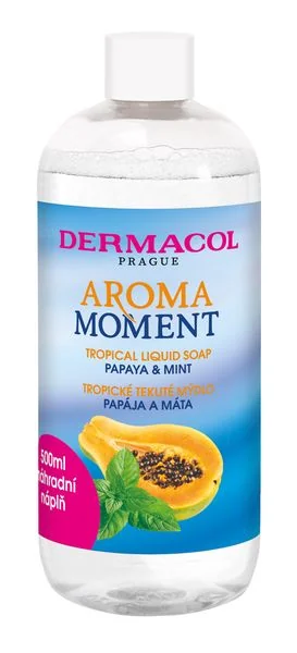 Aroma Moment tekuté mydlo Papája a mäta - náplň 1×500 ml, tekuté mydlo
