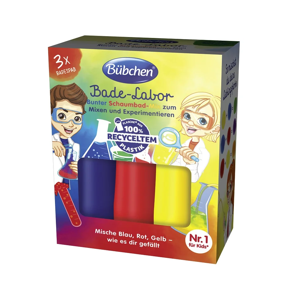 Bübchen Kids Kúpeľné laboratórium 3x50 ml 3×50 ml, zmes do kúpeľa
