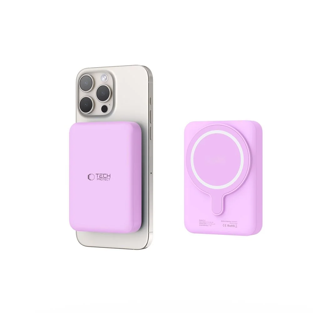 Tech-Protect PB11 LifeMag MagSafe Powerbank 10000mAh, fialový