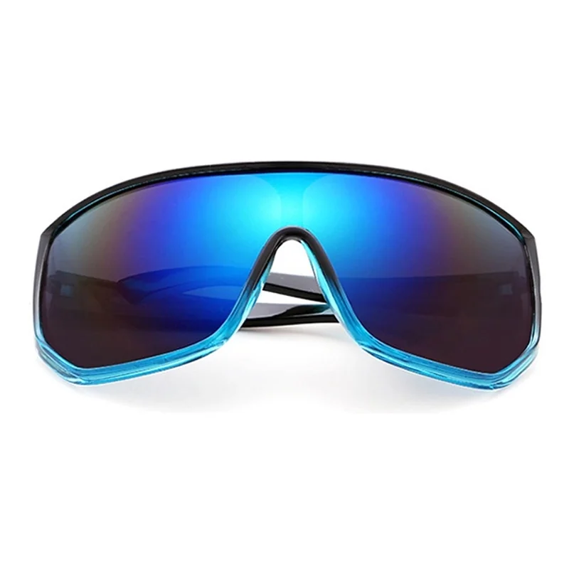 KDEAM Glendale 6 slnečné okuliare, Black & Blue / Multicolor