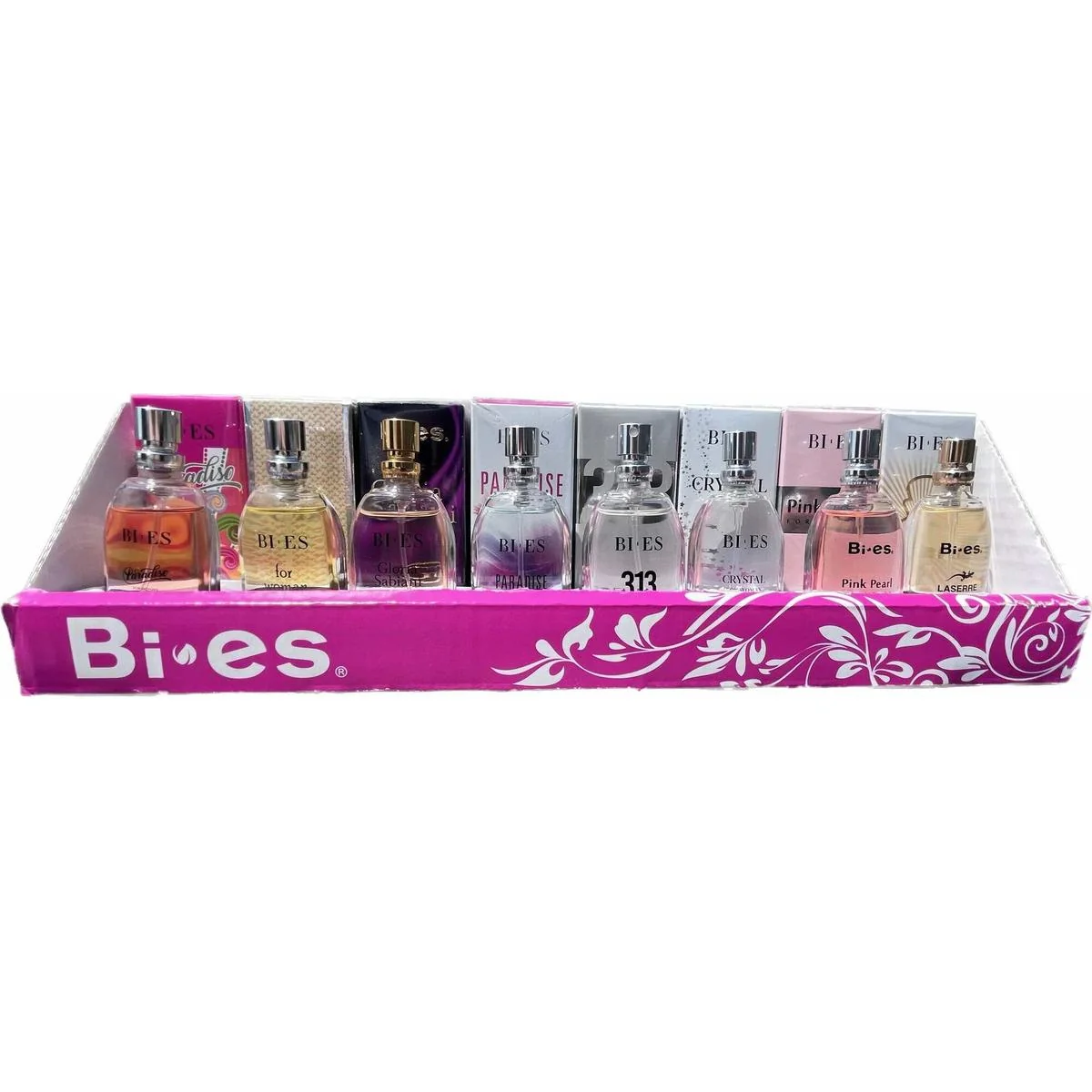 BI-ES Set parfumov 15 ml v displeji 64 ks + 8 testerov