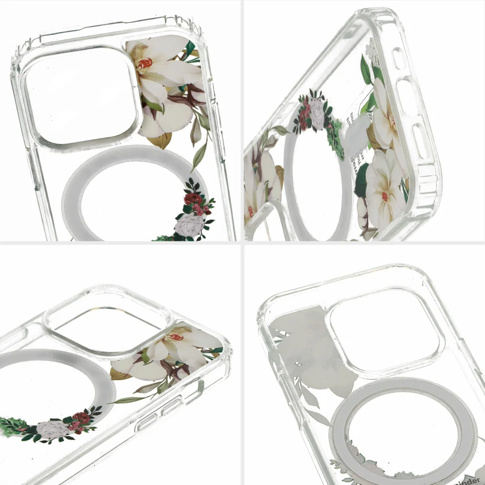 MG Flower MagSafe kryt na iPhone 13 Pro, white flower
