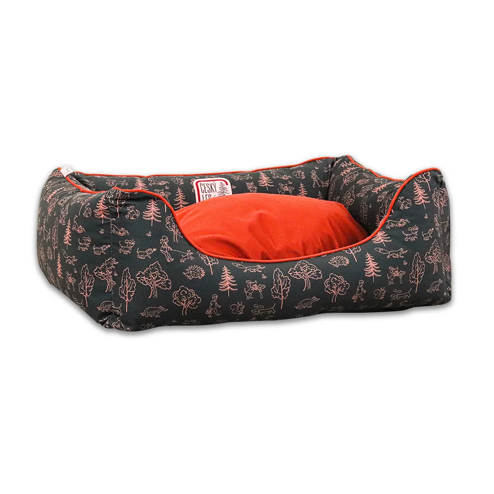 Akinu ČESKÝ LES Pelech pre psov šípková červená L 95 x 65 cm