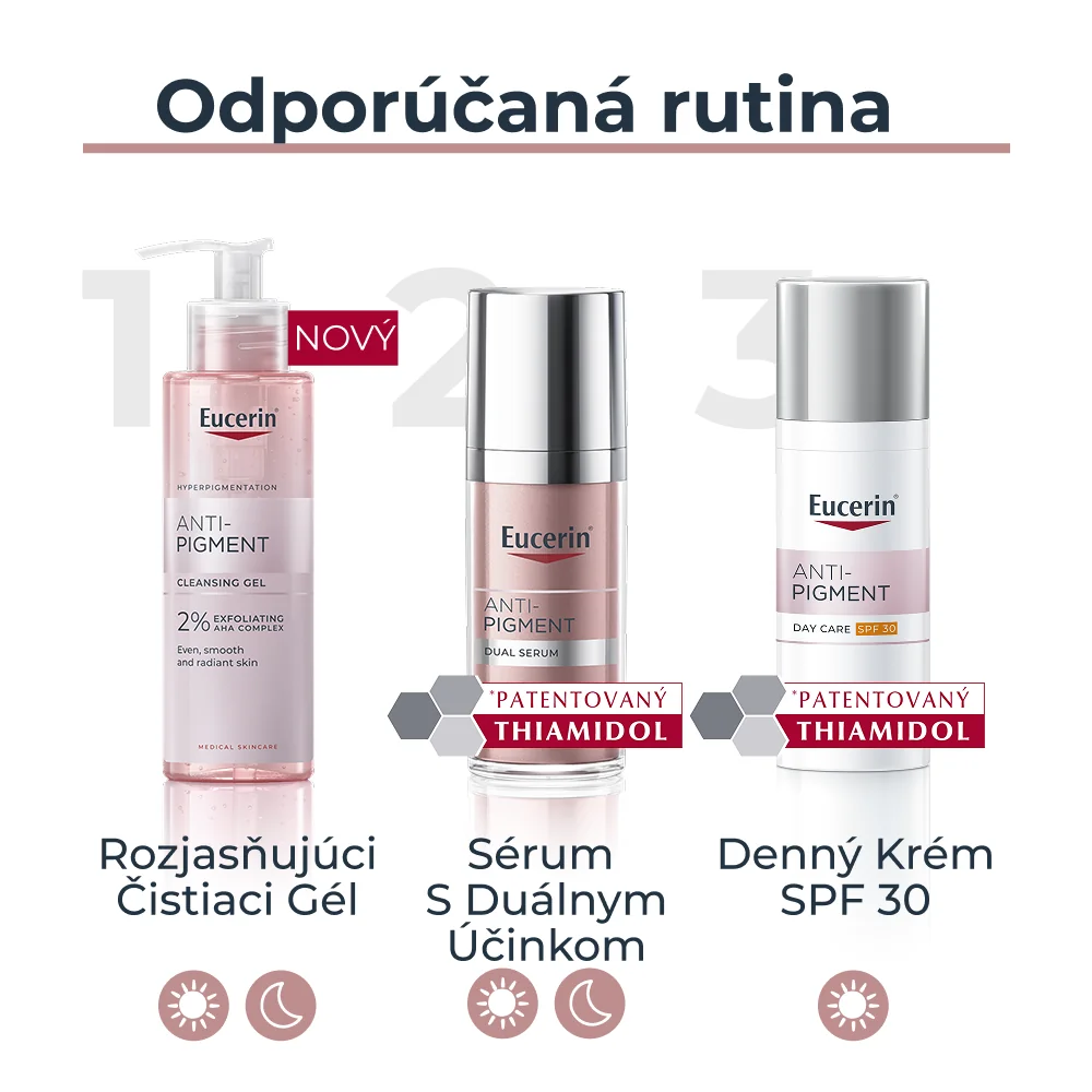 Eucerin ANTI-PIGMENT Denný KRÉM SPF30 Tónovaný stredne tmavý 1x50 ml