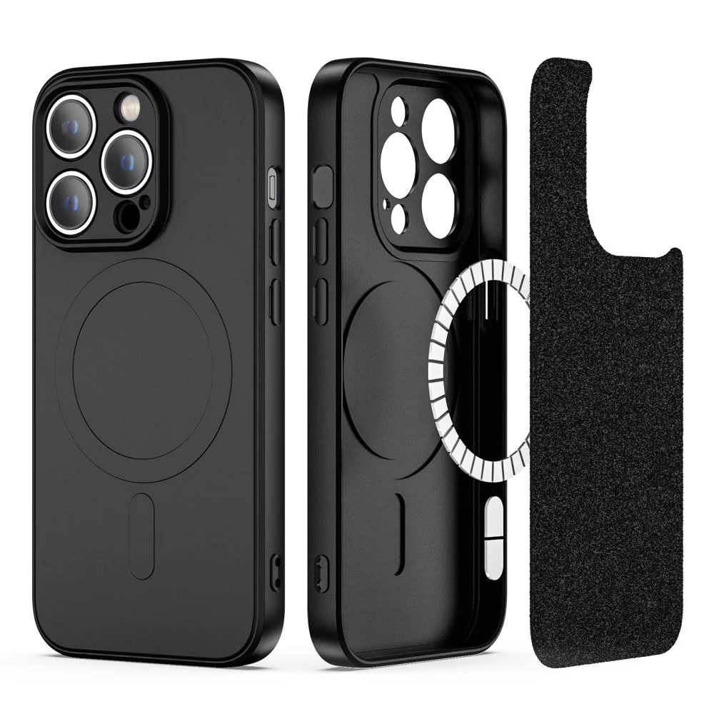 Tech-Protect Icon MagSafe kryt na iPhone 14 Pro Max, čierny kompatibilné s Magsafe