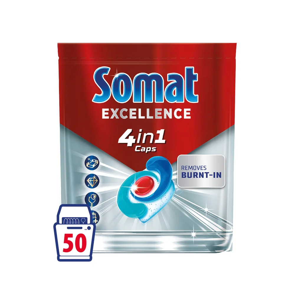 Somat Excellence kapsuly do umývačky riadu 50 ks 1×50 ks, kapsuly do umývačky