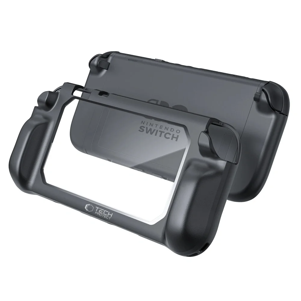 Tech-Protect Magmat kryt na Nintendo Switch 2, čierny/priesvitný