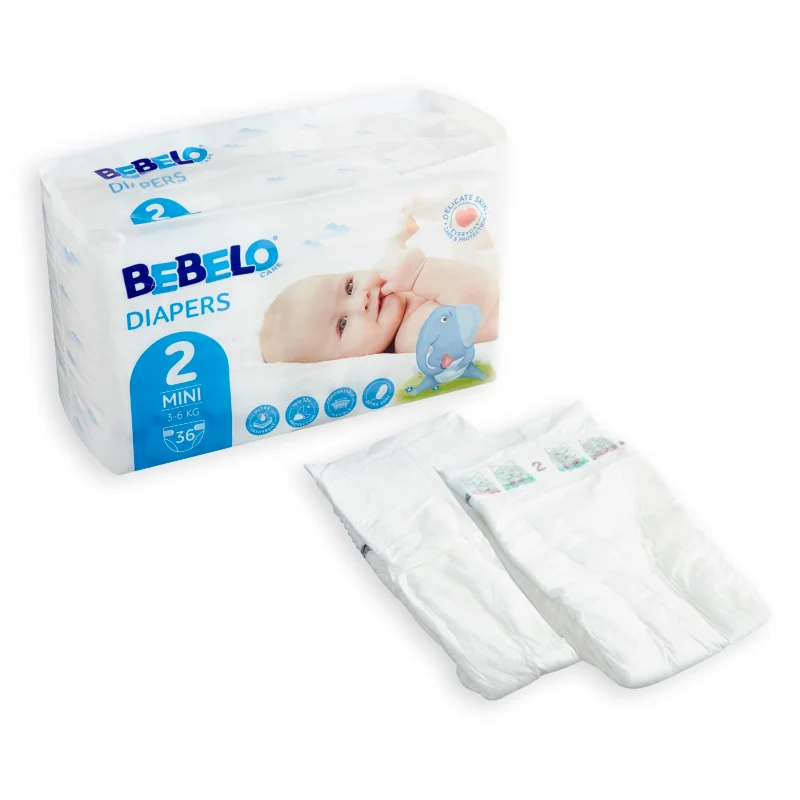BEBELO CARE Plienky 2 Mini 1×36 ks, plienky