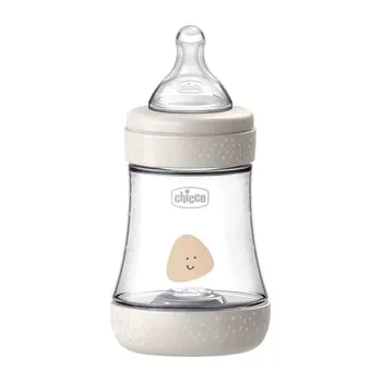 CHICCO Fľaša dojčenská Perfect 5 silikón, 150 ml neutral 1×1 ks, dojčenská fľaša
