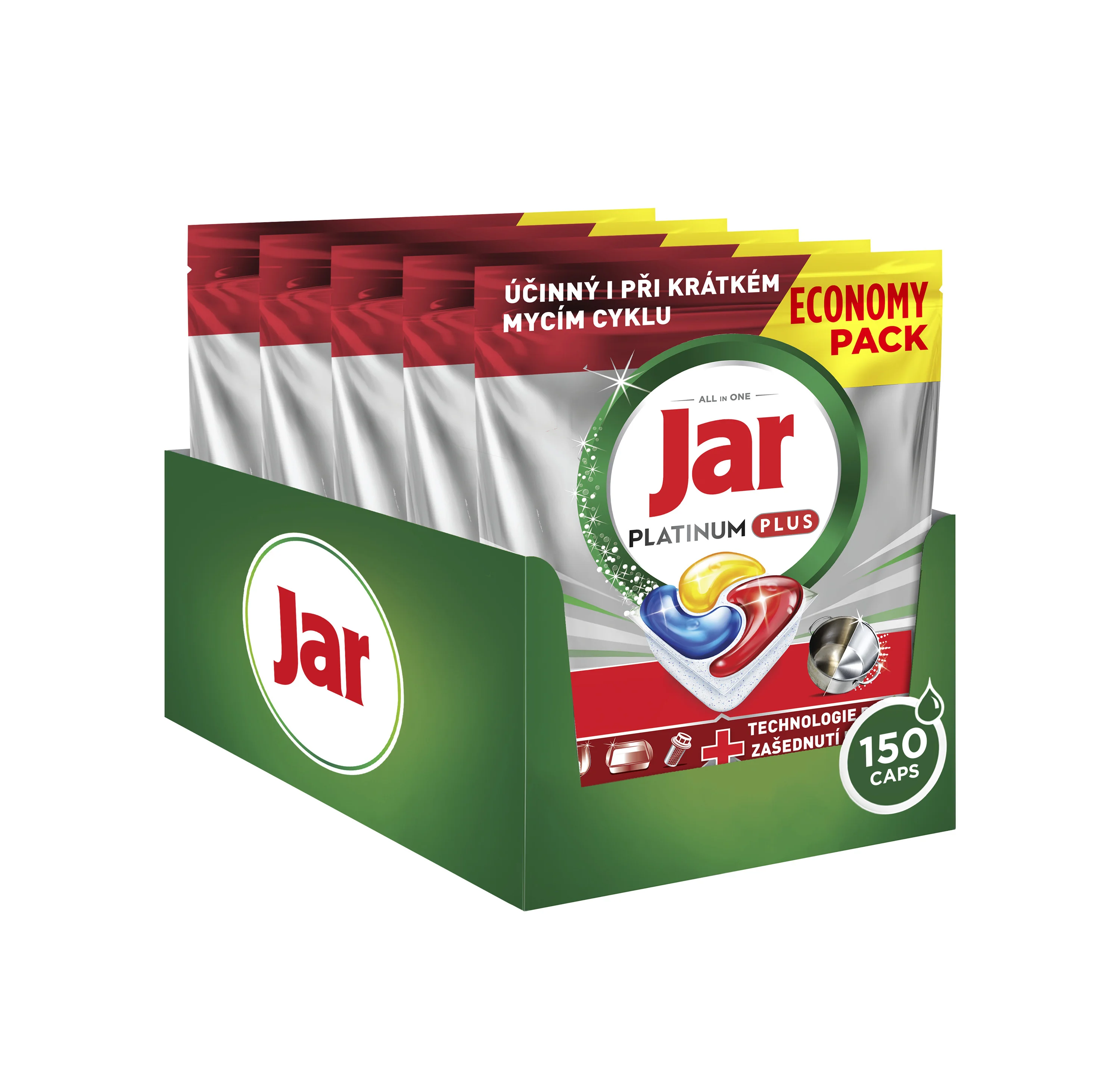 Jar Platinum Plus Lemon tablety do umývačky riadu 150 ks